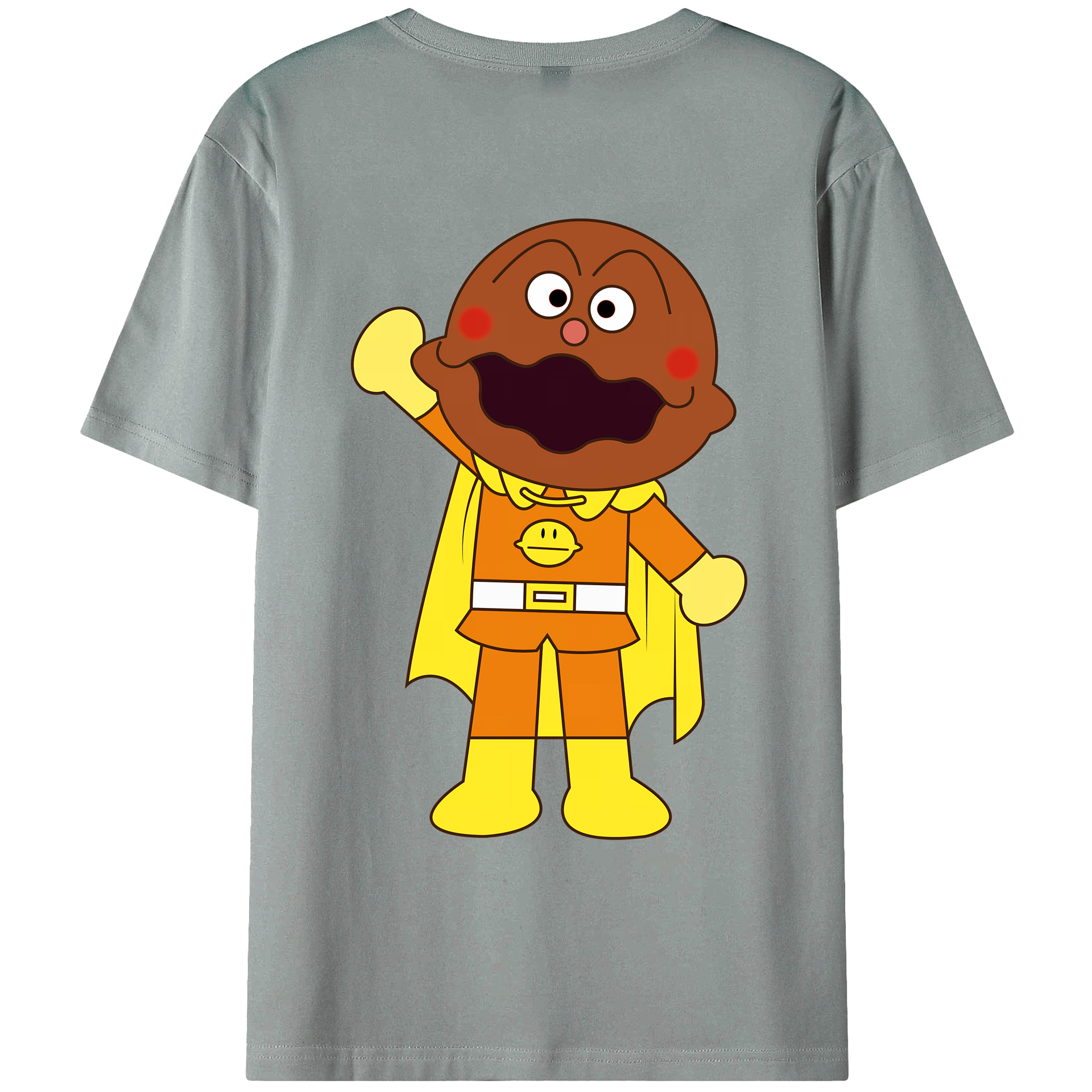 （画像用） アンパンマン Anpanman 綿100％ メンズ半袖Tシャツ（バックプリント） 通気性